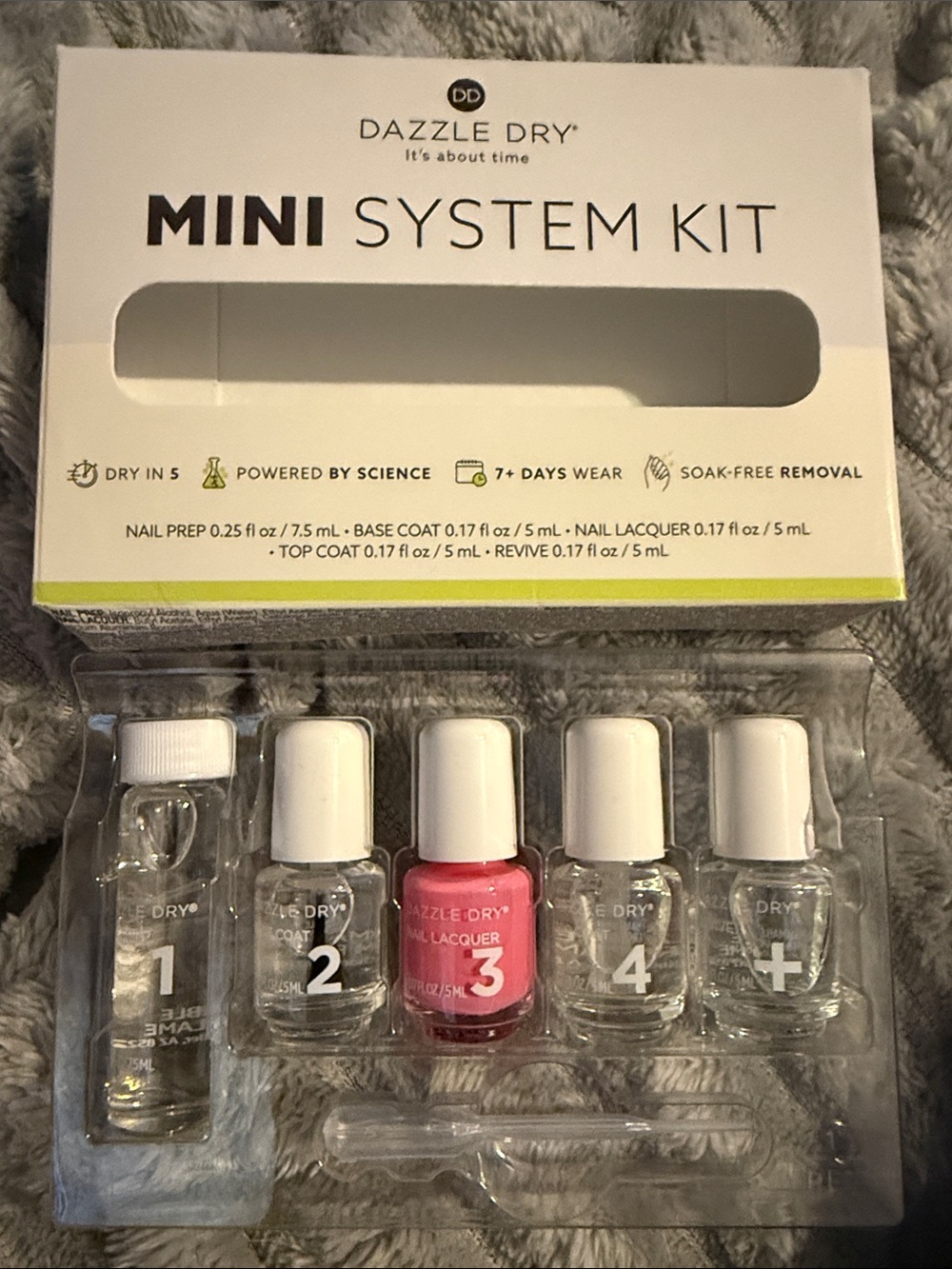 Mini System Kit – Pink Nail Lacquer & Clear Treatments